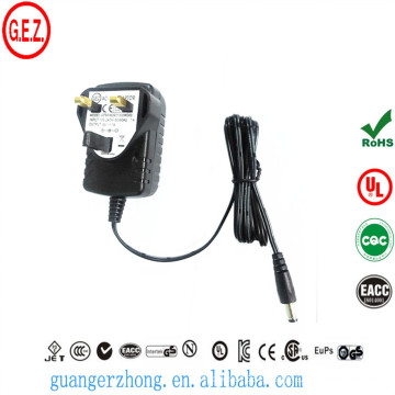 ROHS 9W AC DC adaptateur avec prise UK